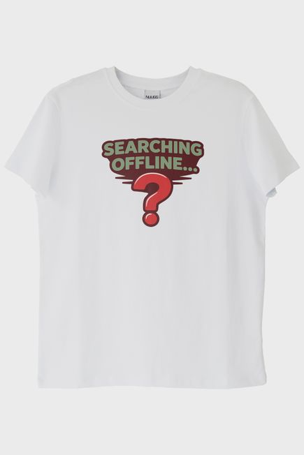 Searching Offline Beyaz Tişört