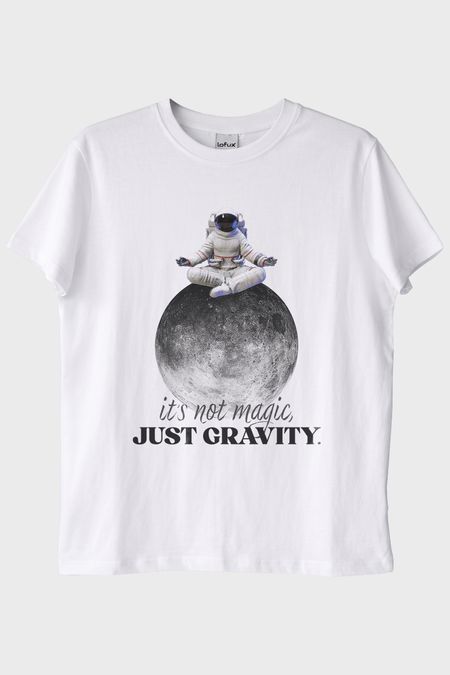 Just Gravity Beyaz Tişört