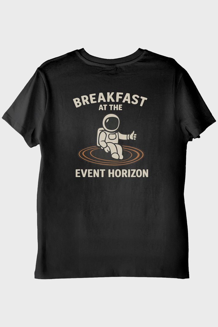 Event Horizon Astronot Siyah Tişört - 2. görsel