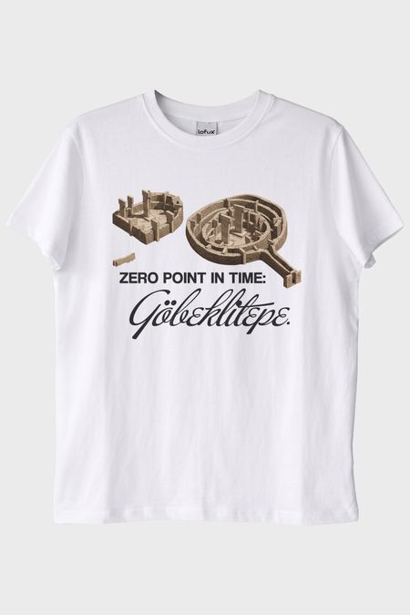 Göbeklitepe Tasarımlı Beyaz Tişört