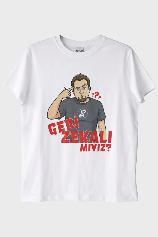 Geri Zekalı Mıyız Beyaz Tişört