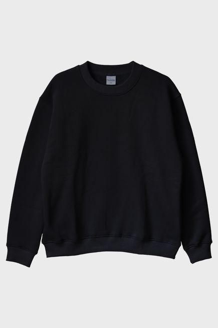 Plak Desenli Nakış Bisiklet Yaka Sweatshirt