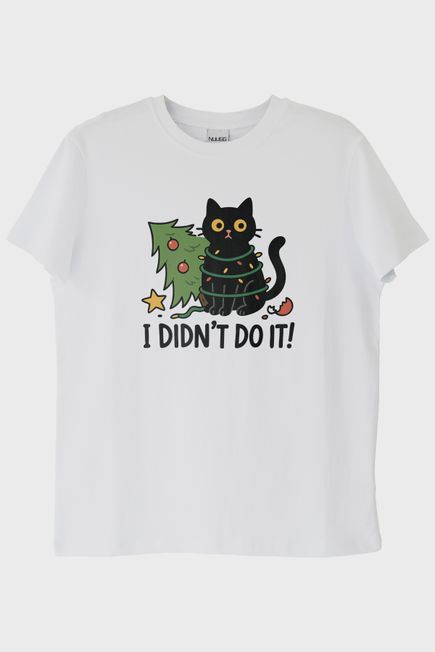 Suçlu Kedi Beyaz Tişört