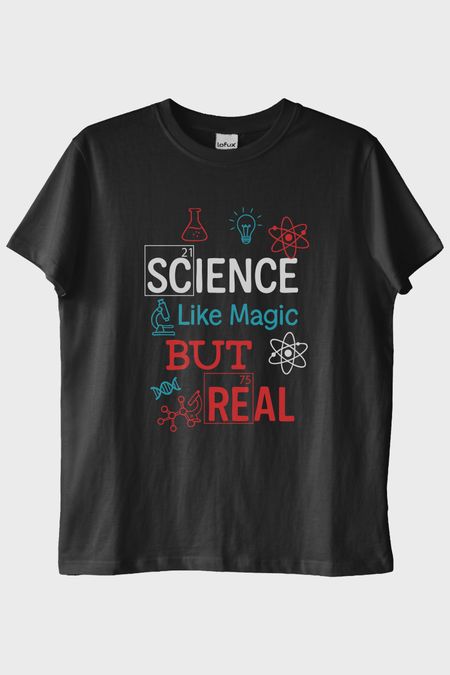 Science Like Magic Siyah Tişört
