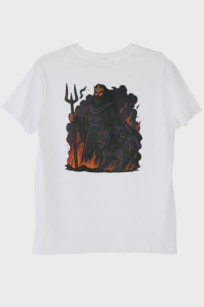 Hades ve Cerberus Beyaz Tişört - 2. görsel