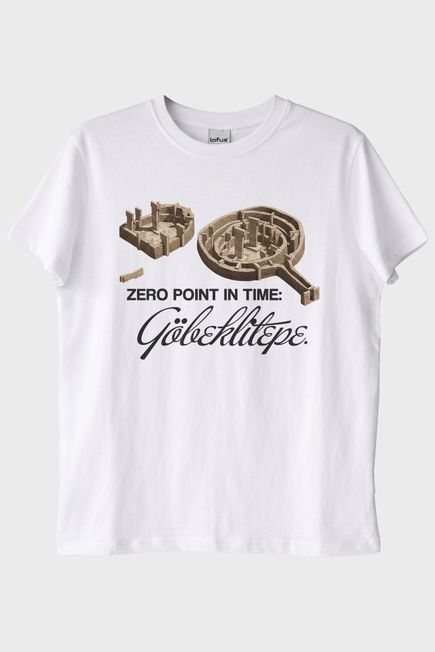 Göbeklitepe Tasarımlı Beyaz Tişört