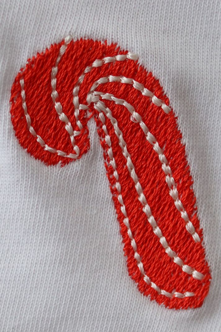 Candy Cane Beyaz Tişört - 3. görsel