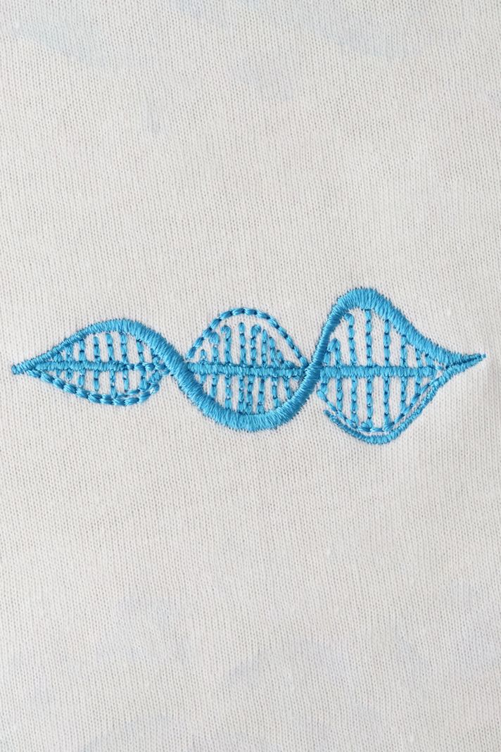 Mavi DNA Nakışlı Tişört - 3. görsel