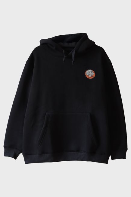 Einstein Desenli Nakışlı Hoodie