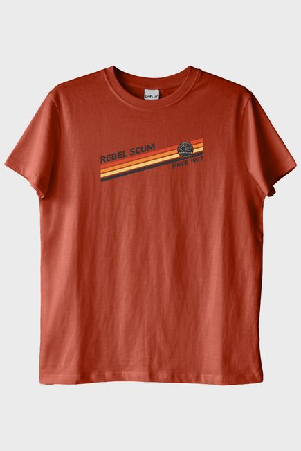 Retro 'Rebel Scum' Grafikli Star Wars Kiremit Tişört