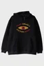 Distopya İlhamlı 'Make Orwell Fiction Again' Minimalist Siyah Hoodie