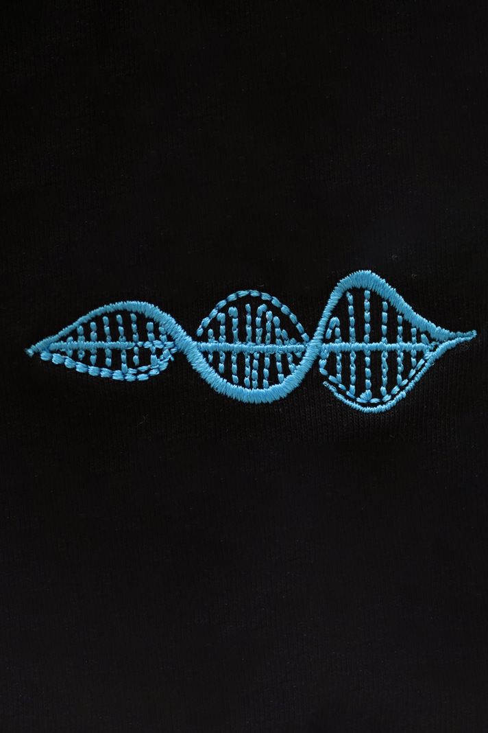 Mavi DNA Nakışlı Hoodie - 5. görsel