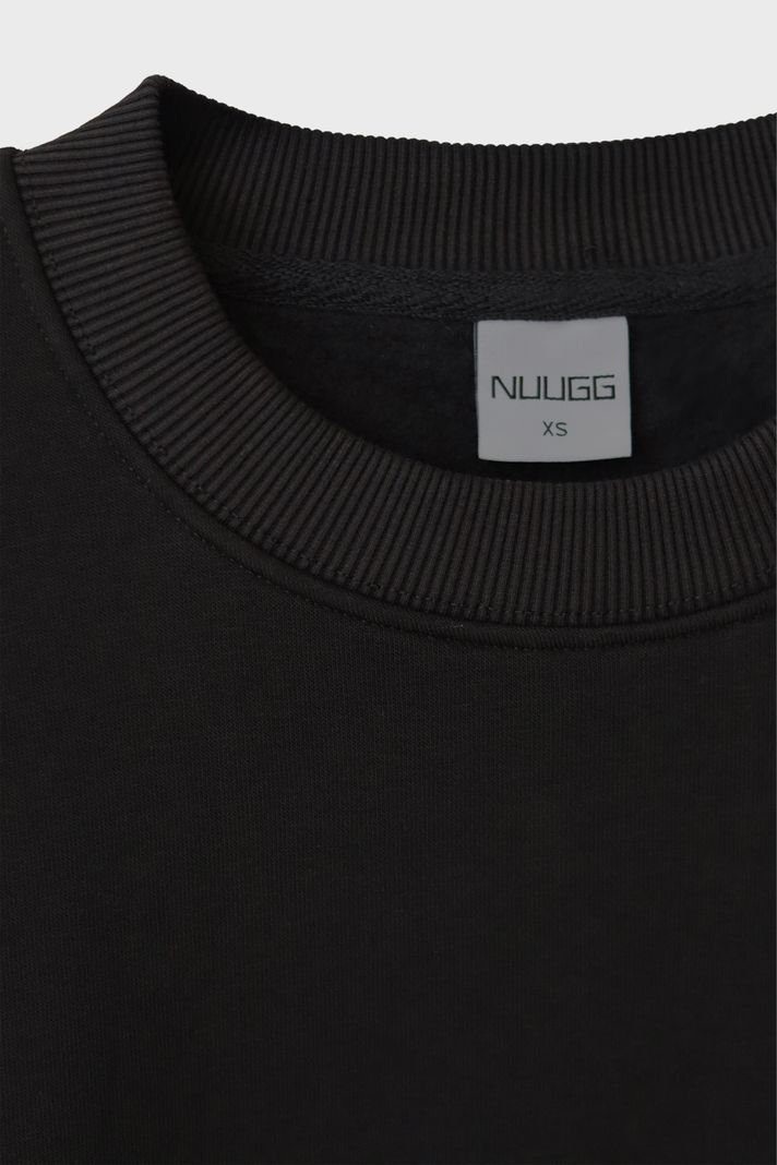 Myelin Sinirlerimi Bozuyor Siyah Bisiklet Yaka Sweatshirt - 3. görsel