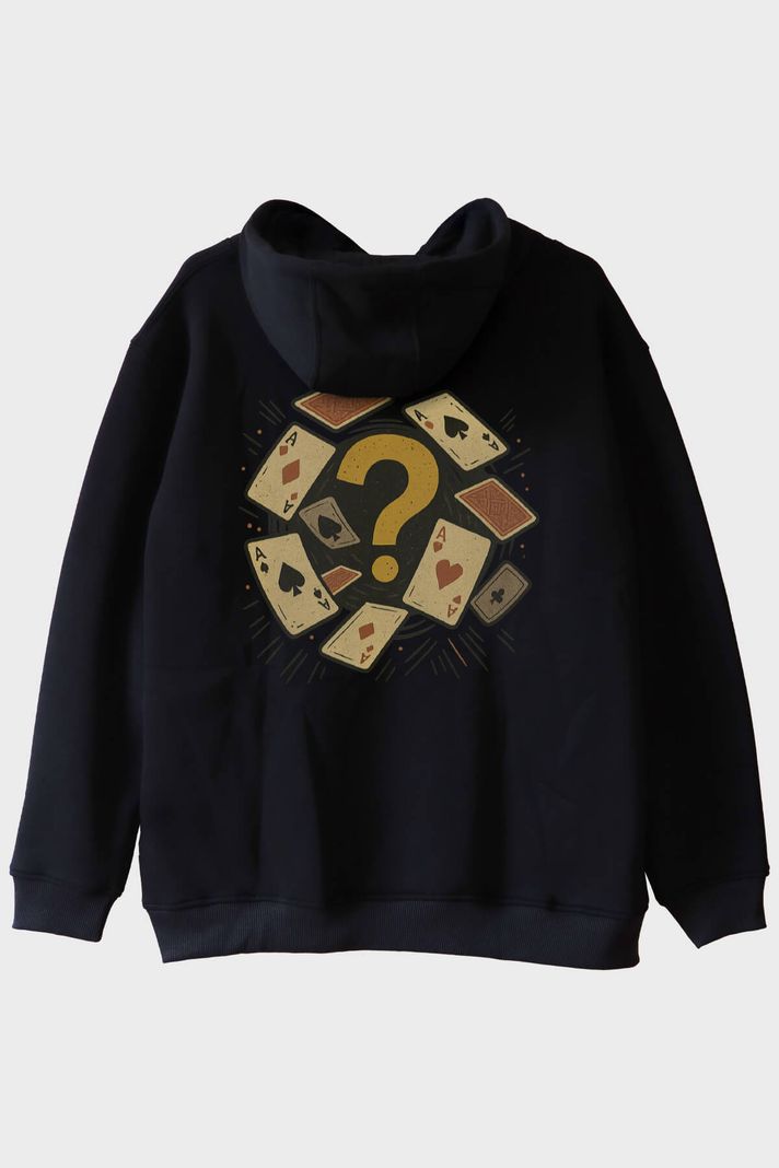Gizemli İşaret Siyah Hoodie - 2. görsel