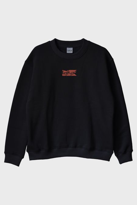 Sınır Dışı Siyah Bisiklet Yaka Sweatshirt