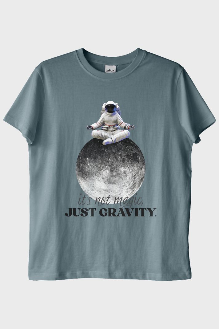 Just Gravity Mavi Tişört ön görsel