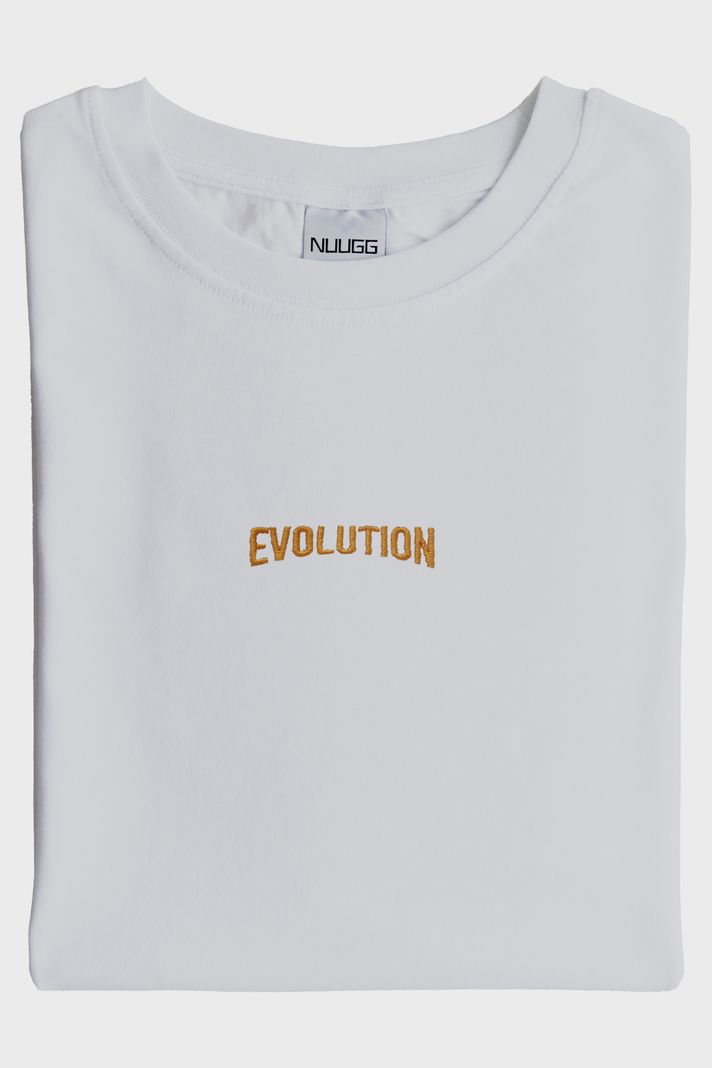 Sarı Evolution Nakışlı T-Shirt - 3. görsel