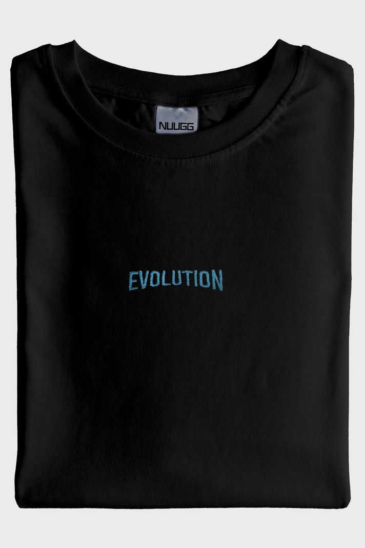 Mavi Evolution Nakışlı Siyah Tişört - 4. görsel