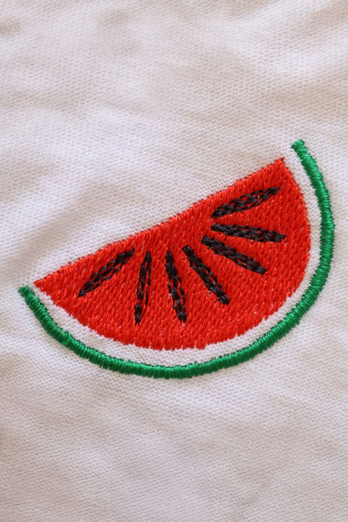 Karpuz Desenli Nakış Tişört - 3. görsel