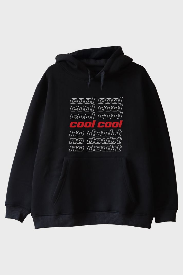 Cool No Doubt Siyah Hoodie ön görsel