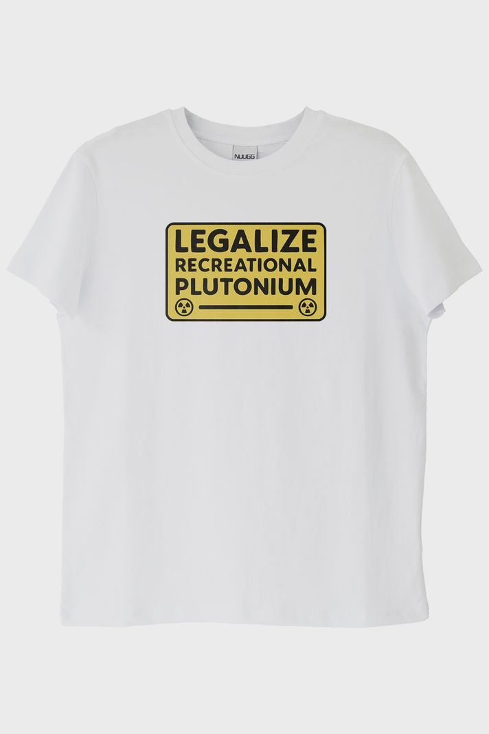 Legalize Plutonium Beyaz Tişört ön görsel