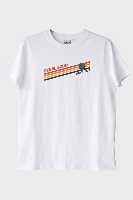 Retro 'Rebel Scum' Grafikli Star Wars Beyaz Tişört