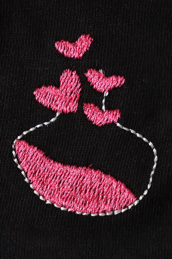 Aşk İksiri Desenli Nakış Bisiklet Yaka Sweatshirt - Sevgililer Günü Çift Tişörtleri - 4. görsel