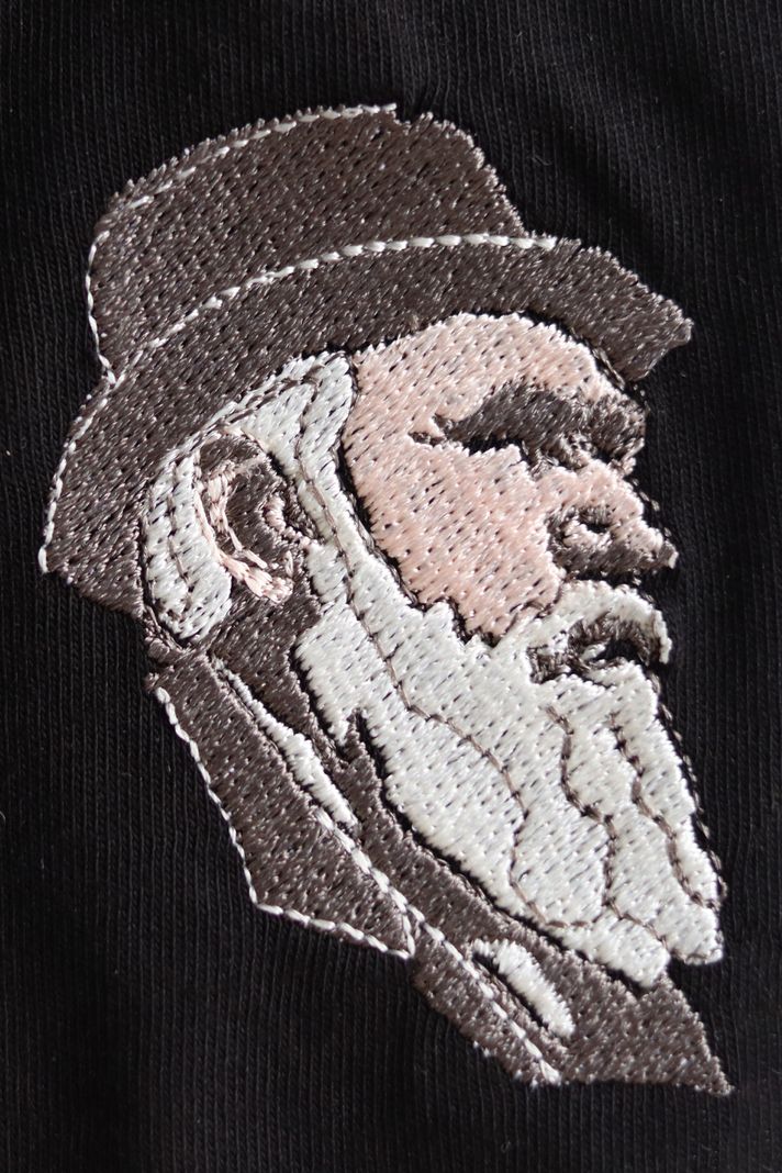 Charles Darwin Desenli Nakış Hoodie - 5. görsel