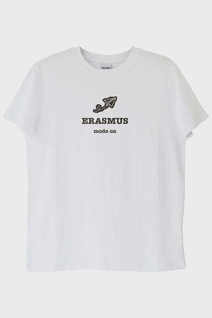 Erasmus Mode On Beyaz Tişört