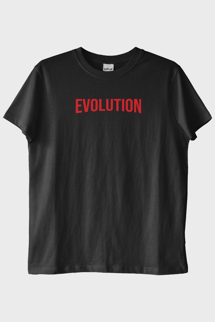 Evolution Siyah Tişört ön görsel
