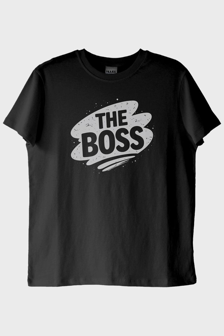 The Boss Siyah Tişört ön görsel