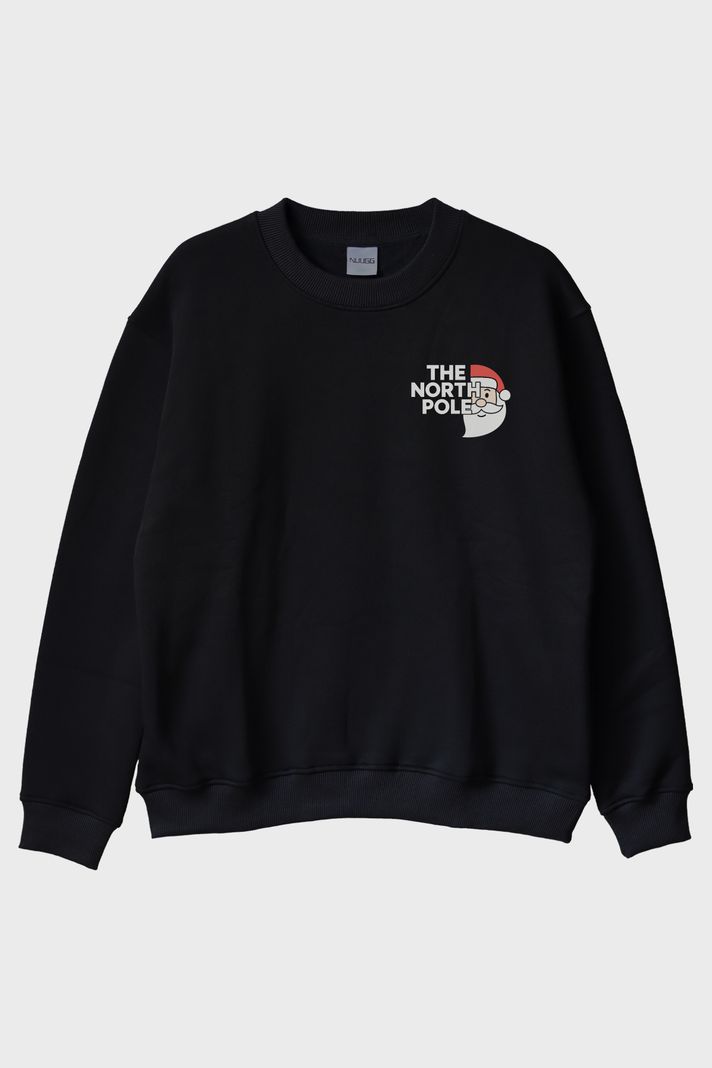 The North Pole Siyah Bisiklet Yaka Sweatshirt ön görsel