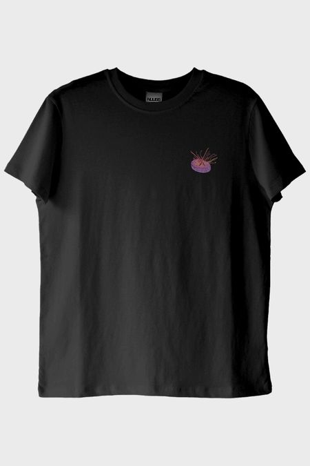 Mor Davul Alevli Müzik Siyah T-Shirt