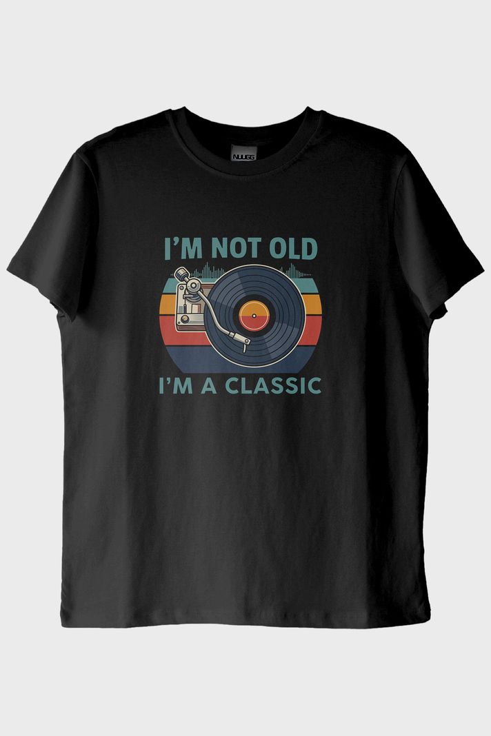 I'm a Classic Siyah Tişört ön görsel