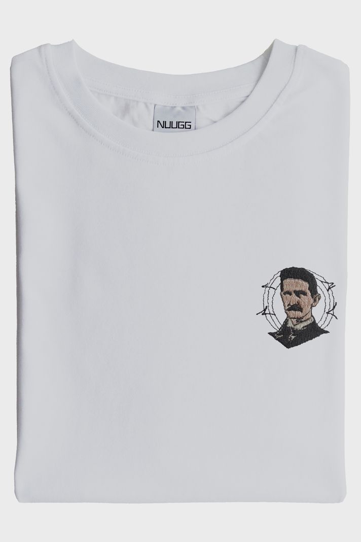 Nikola Tesla Desenli Nakışlı Tişört - 4. görsel