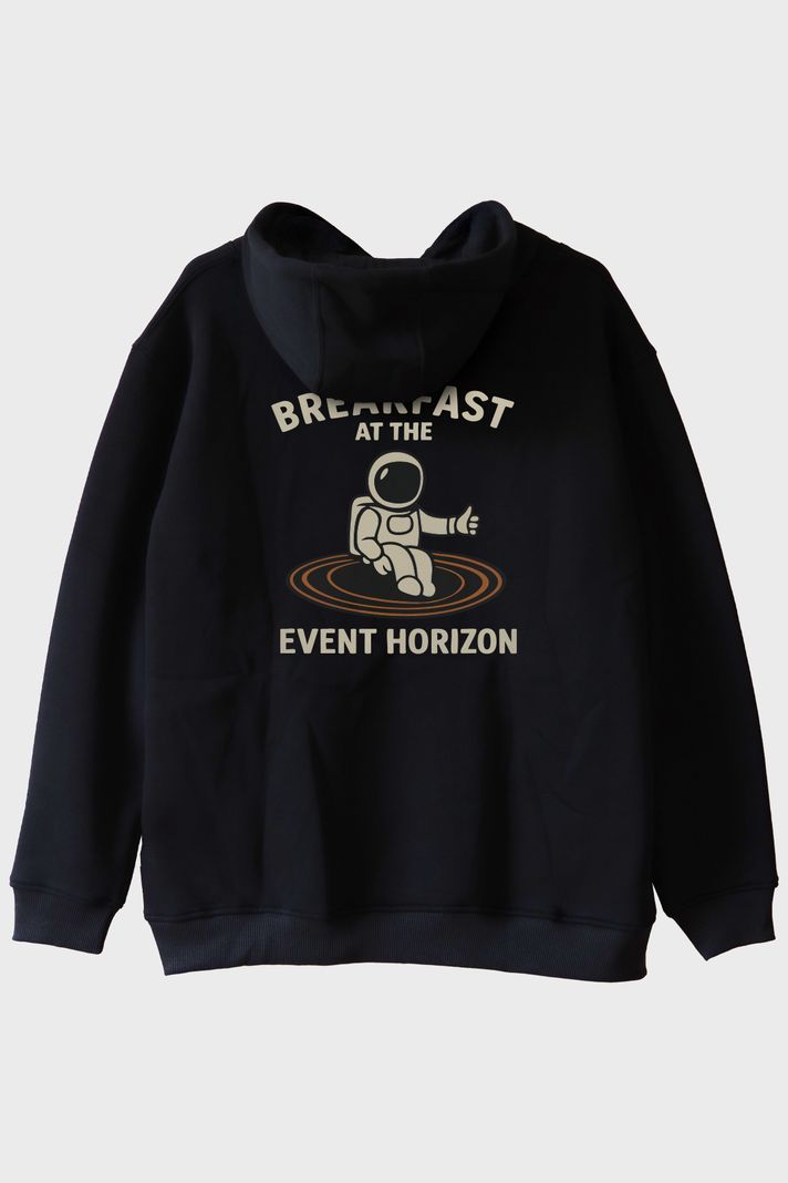 Event Horizon Astronot Siyah Hoodie - 2. görsel