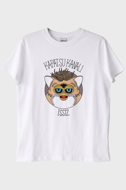 Furby Mizahi Beyaz Tişört