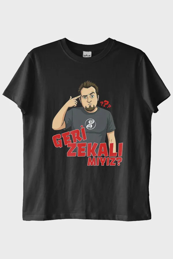 Geri Zekalı Mıyız Siyah Tişört