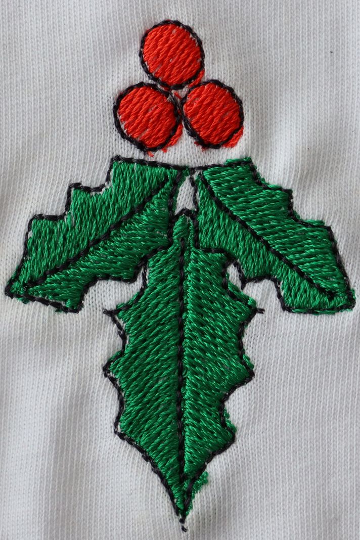 Çobanpüskülü Desenli Beyaz Tişört - 4. görsel