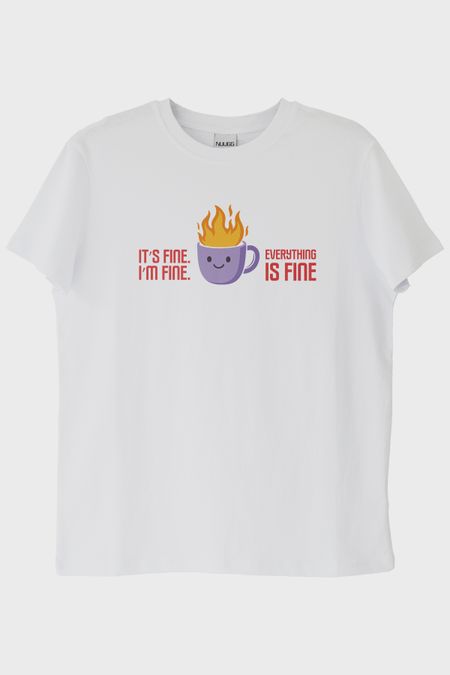 Im Fine Mizahi Beyaz Tişört