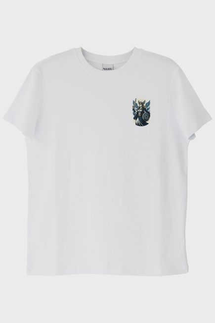 Valkyrie Figürlü Beyaz Tişört