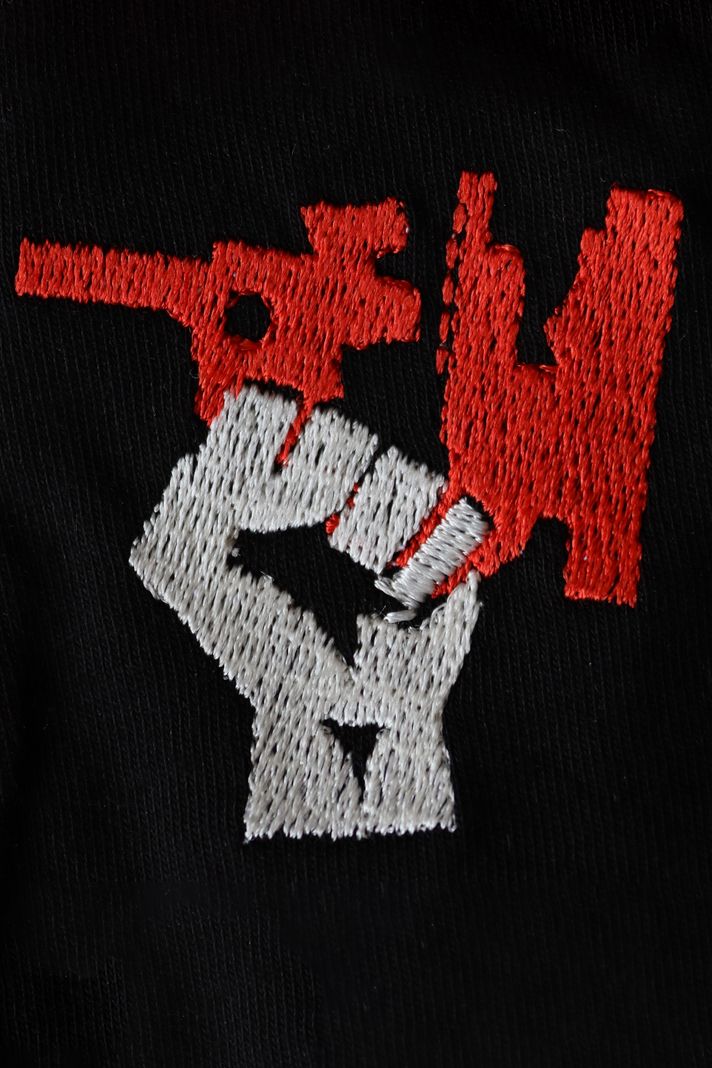 Bilimi Savun Nakış Bisiklet Yaka Sweatshirt - 4. görsel