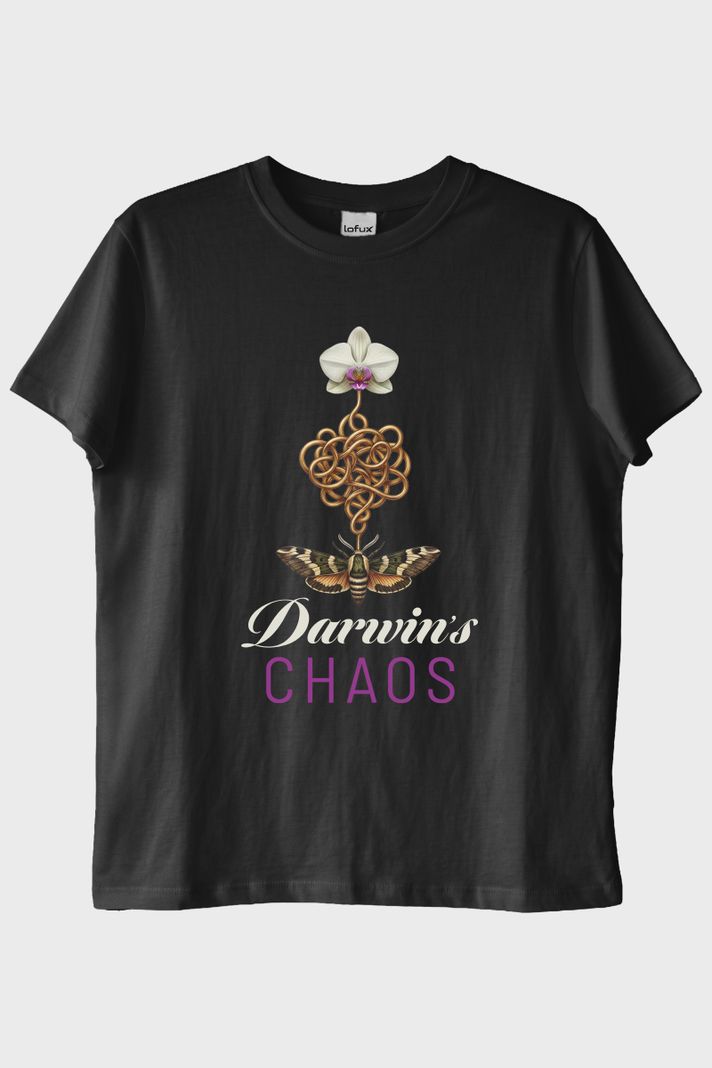 Darwin's Chaos Siyah Tişört ön görsel