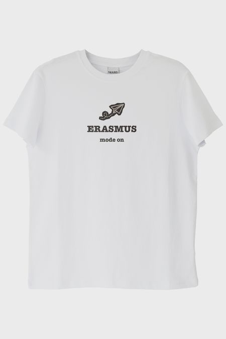 Erasmus Mode On Beyaz Tişört