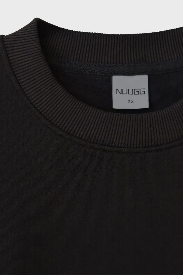 Curie Bilimsel Alıntı Siyah Bisiklet Yaka Sweatshirt - 3. görsel