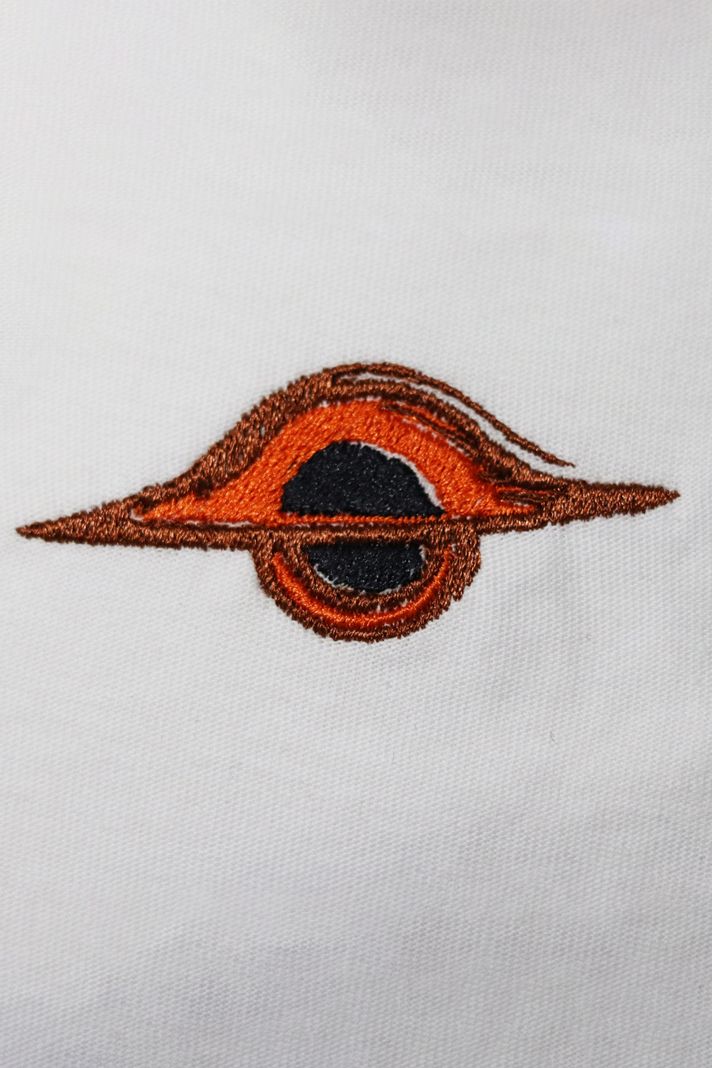Gargantua Kara Delik Nakış Desenli Tişört - 3. görsel