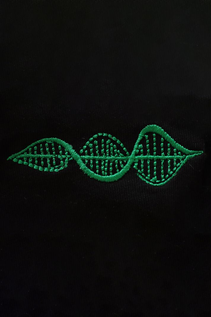Yeşil DNA Nakışlı Bisiklet Yaka Sweatshirt - 4. görsel