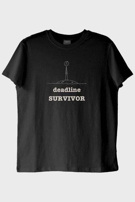 Deadline Survivor Siyah Tişört