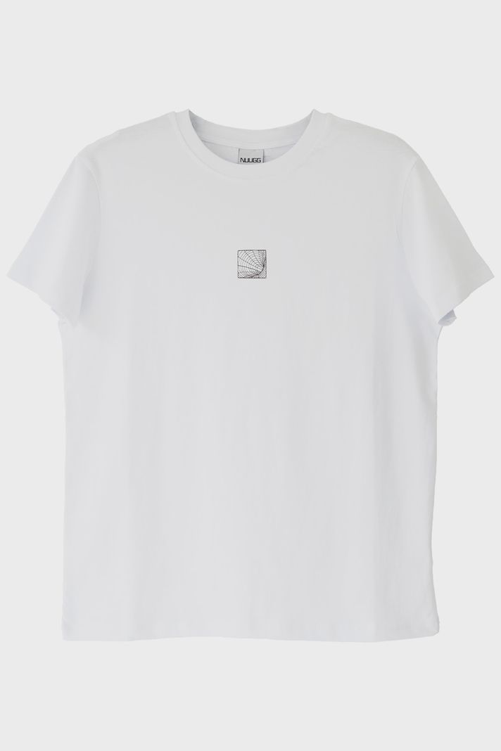 Solucan Deliği Nakışlı T-Shirt ön görsel