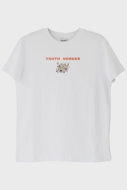 Youth Worker Beyaz Tişört